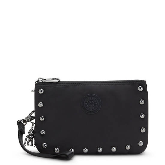 Kipling Creativity Extra Large Metallic Wristlet Väska Svarta | SE 1151JP